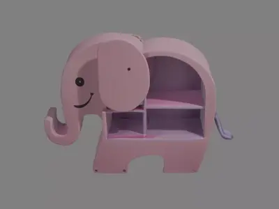 Fantasy Kids Bed  Castle Style 3D model