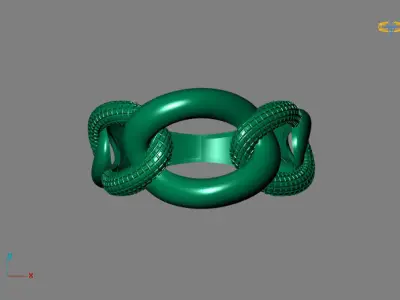 Fancy Womens Rings Plain Rings Ready STL 3DM Models Rings 3D print model 22