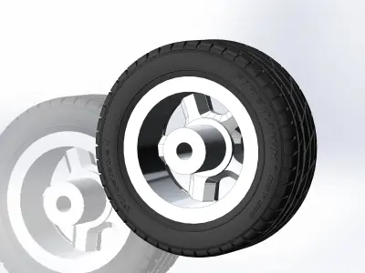 Wheels for scale model of Camaro IROC-Z 1988 3D print model