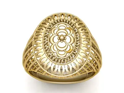 LUXURY MEN FASHION RING 3D PRINTABLE MOODEL 3D print model