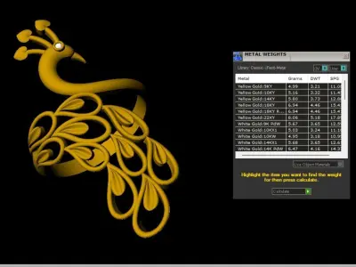 Peacock RING 3D print model