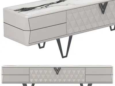 Console Velar luxury with 2 materials 3D model