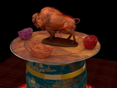 Yellowstone Bison 3D model figure 3D model