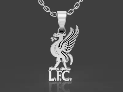 Liverpool Football Pendant 3D print model