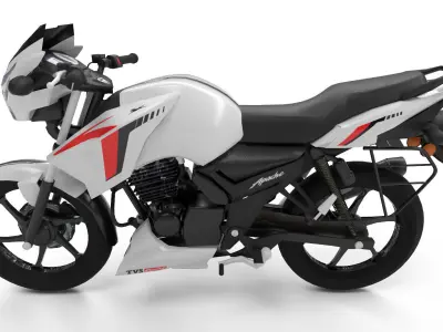 TVS Apache 160 Low-poly 3D model
