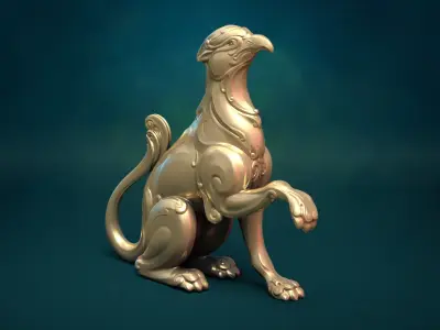 Griffin wing less 3D print model