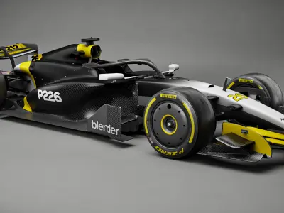 F1 2026 car concept - P226 3D model