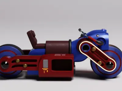 Spiderman Motorcycle 3D model