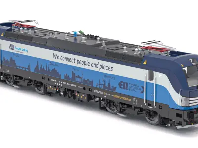 Siemens Vectron Locomotive Ceske Drahy 3D model