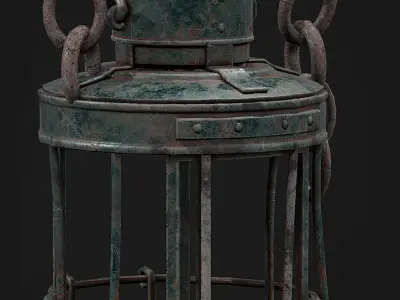 Lantern 3D Model Low-poly 3D model