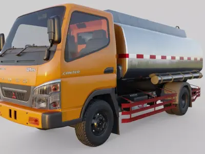 Mitsubishi Fuso tank truck 3D model