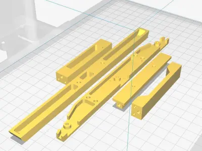 Chassis RC Crawler 1 10 scale 3D print model