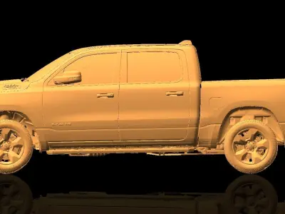 Dodge Ram 1500 Native Exterior 3D Scan 2018 3D model