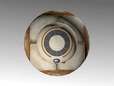 BB-8 Droid Free low-poly 3D model
