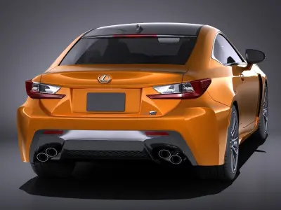 Lexus RC F 2016 VRAY 3D model