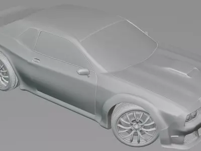Dodge Challenger Hellcat Car 3d model 3D model