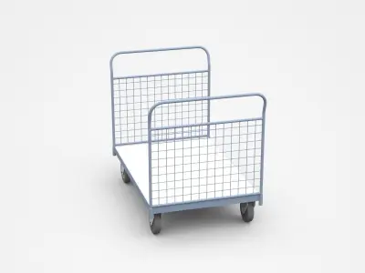 Two-sided Empty Container Cart 3D model