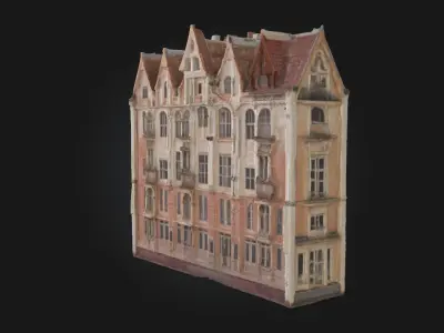Elegant Facade  Refined Architectural Model for Urban 3D model
