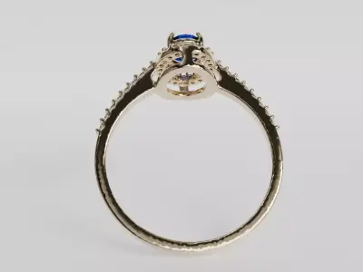 engagement ring 3D print model