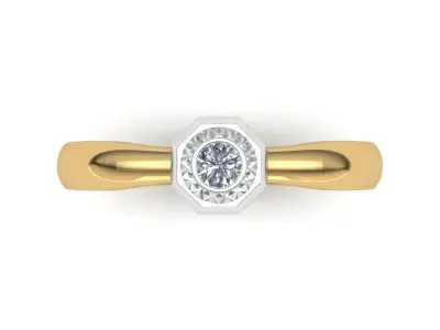 Diamond ring 3D print model 57