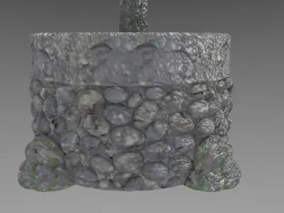 Stone Fountain 3D model