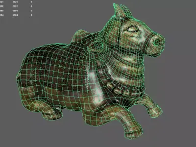 Nandi bull Free low-poly 3D model