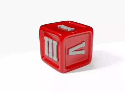 Greek Dice Free 3D model