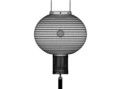 Chinese Red Lantern 3D model 16