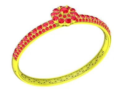 Luxury Diamond Bangle Bracelet 3D Print Model A5700  3D print model