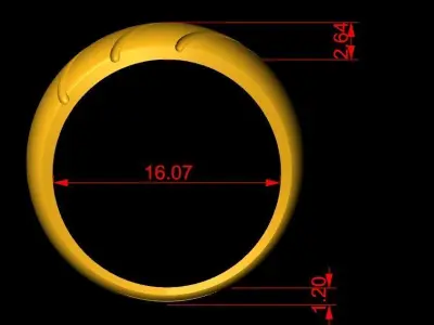 Band Ring 3D print model