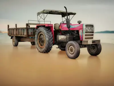 Tractor trolley 3D model