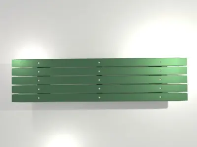 Bench with legs Free low-poly 3D model