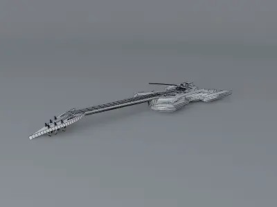 The Shocker guitar Free 3D model