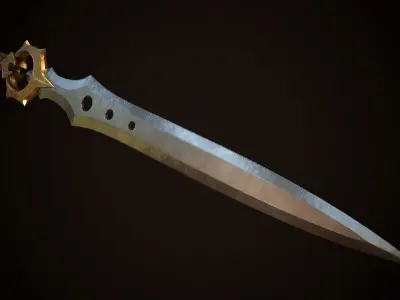 Sword 01 Low-poly 3D model