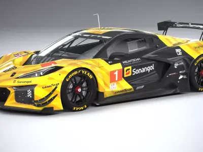 Chevrolet Corvette Z06 GT3 R Competition CG 2024 3D model