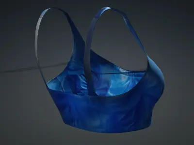 blue top PBR 4k  Low-poly 3D model