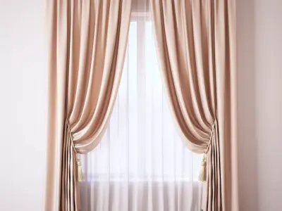 Set 45 Curtains 3D model