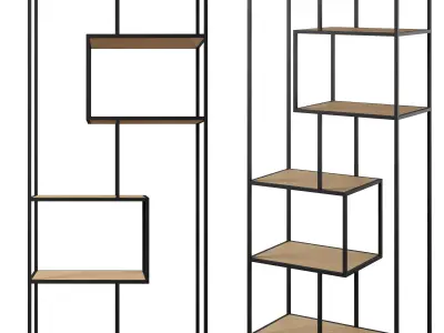 Bookcase Seaford by Actona 3D model