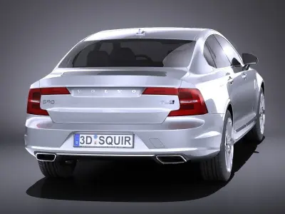 Volvo S90 2017 VRAY 3D model
