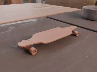 Longboard Toy 3D print model