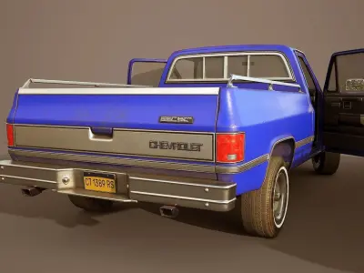 Chevrolet C10 1982 Low-poly 3D model
