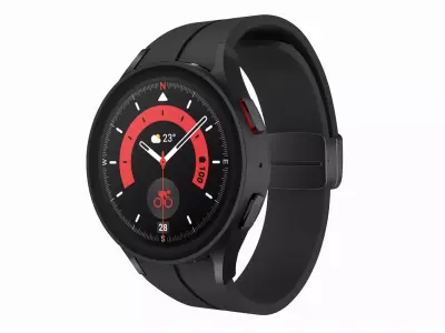 Samsung Galaxy Watch 5 Pro Black Titanium 3ds Max 3D model