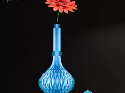 Decorative Bottle Vase 3D print model