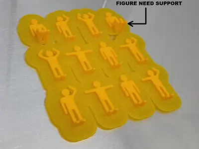 Planter with stairs and figures 3D print model