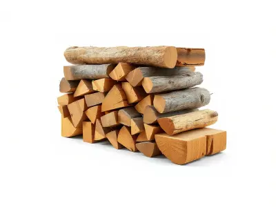 Firewood Log Stack Model Pack for Realistic Rendering Low-poly 3D model