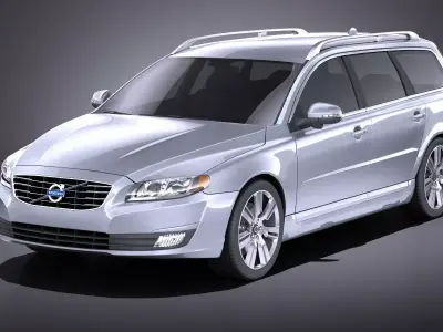 Volvo V70 2014 VRAY 3D model