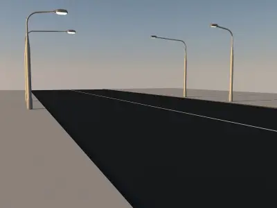 Street Lights 3D model