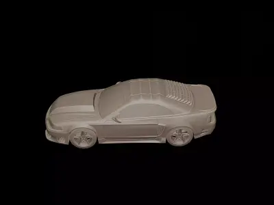 custom Mustang Saleen 2001 3d print model 3D print model