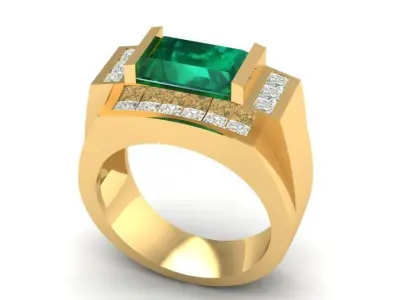 LUXURY DIAMOND RING 43 3D print model