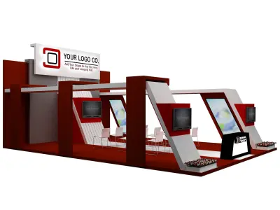 Booth Exhibition Stand a537b 3D model